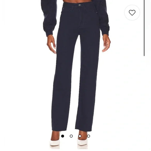 WeWoreWhat High Waist Straight Leg Jeans, Navy, Size 24 - Picture 1 of 6